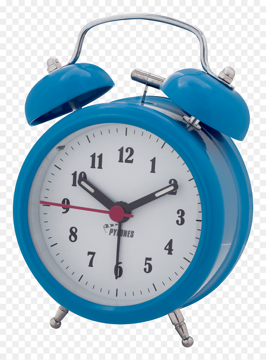 Alarm Clock Png - Black Analog Alarm Clock, Transparent Png - clock.png