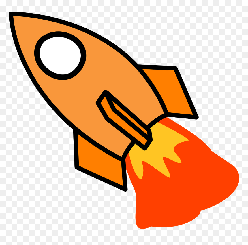 Cartoon Fire 1, Buy Clip Art - Rocket Clip Art, HD Png Download - rocketship png