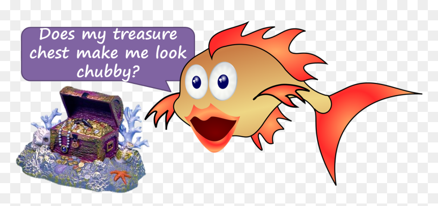 Transparent Puffer Fish Png - Exotic Environments Sunken Treasure Chest Aquarium, Png Download - fishes png
