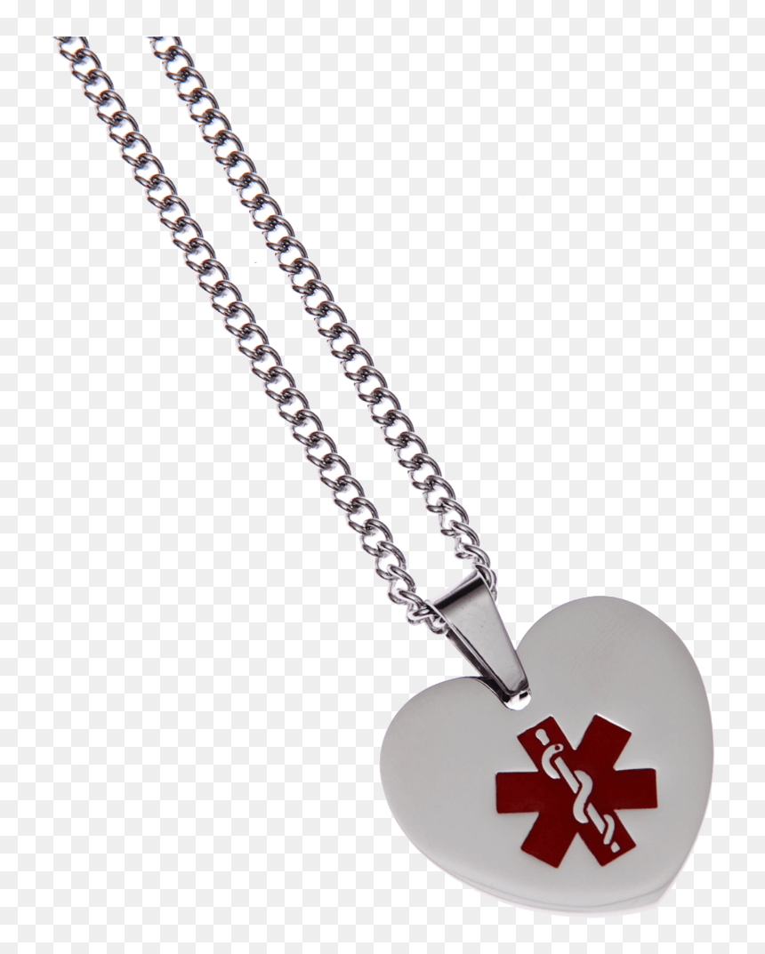 Stainless Steel Medical Necklace - Locket, HD Png Download - dog tag png
