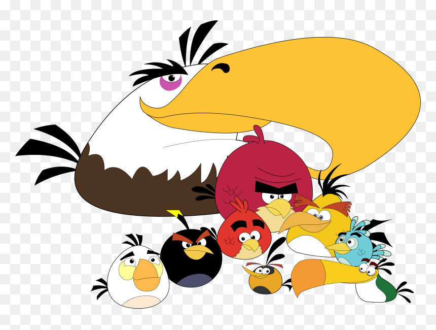 Angry Birds Birthday Cake For Kids - Mighty Eagle From Angry Birds, HD Png Download - birthday background for kids png