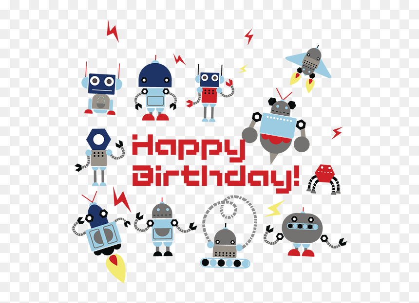 Kids Birthday Party Robotics For Kids , Png Download - Happy Birthday Robotics, Transparent Png - birthday background for kids png