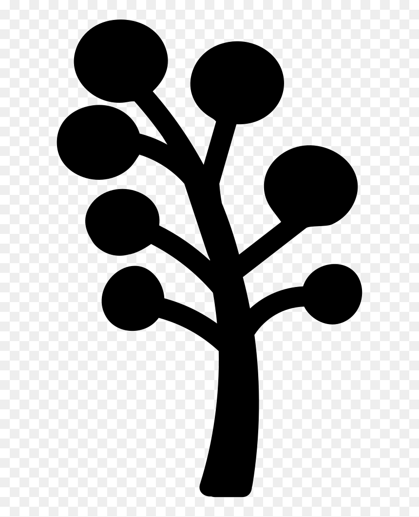 Tree Trunk With Seven Balls Of Foliage - Trunk, HD Png Download - foliage png