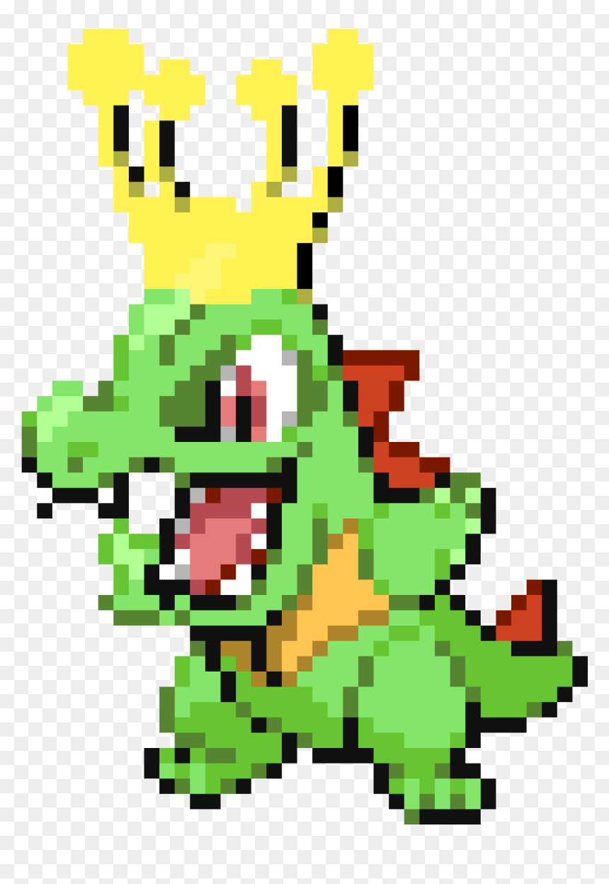 Shiny Totodile Gif , Png Download - Minecraft Totodile Pixel Art, Transparent Png - totodile png