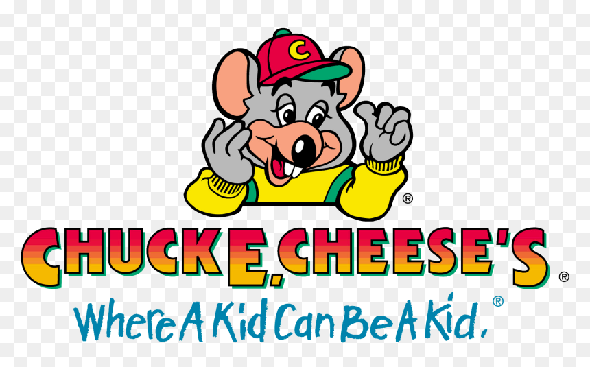Chuck E Cheese Logo Png Clip Art Black And White - Chuck E Cheese Where A Kid Can, Transparent Png - chuck e cheese png
