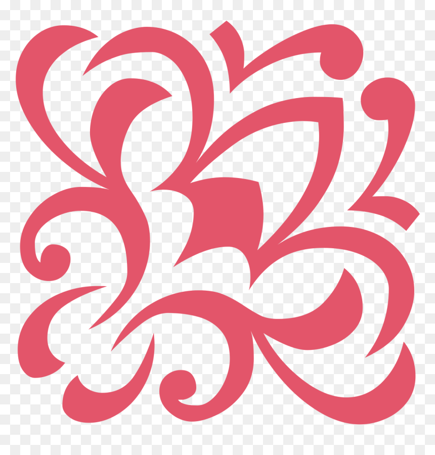 Flowers Ornament Red Up Right - Кримель, HD Png Download - red ornament png