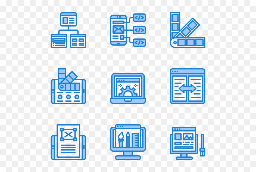 Icon, HD Png Download - blue line design png
