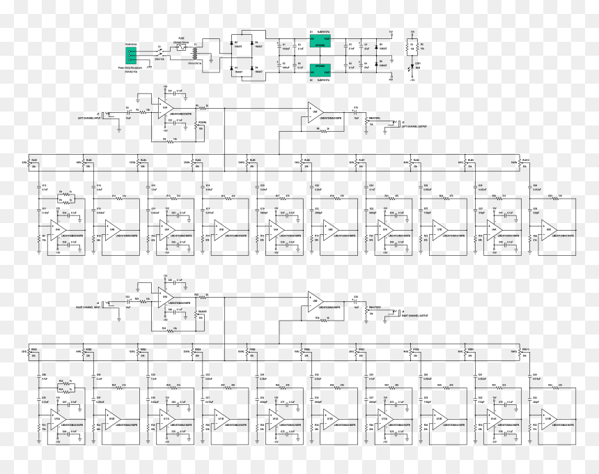 10 Band Equalizer Schematic, HD Png Download - equalizer png