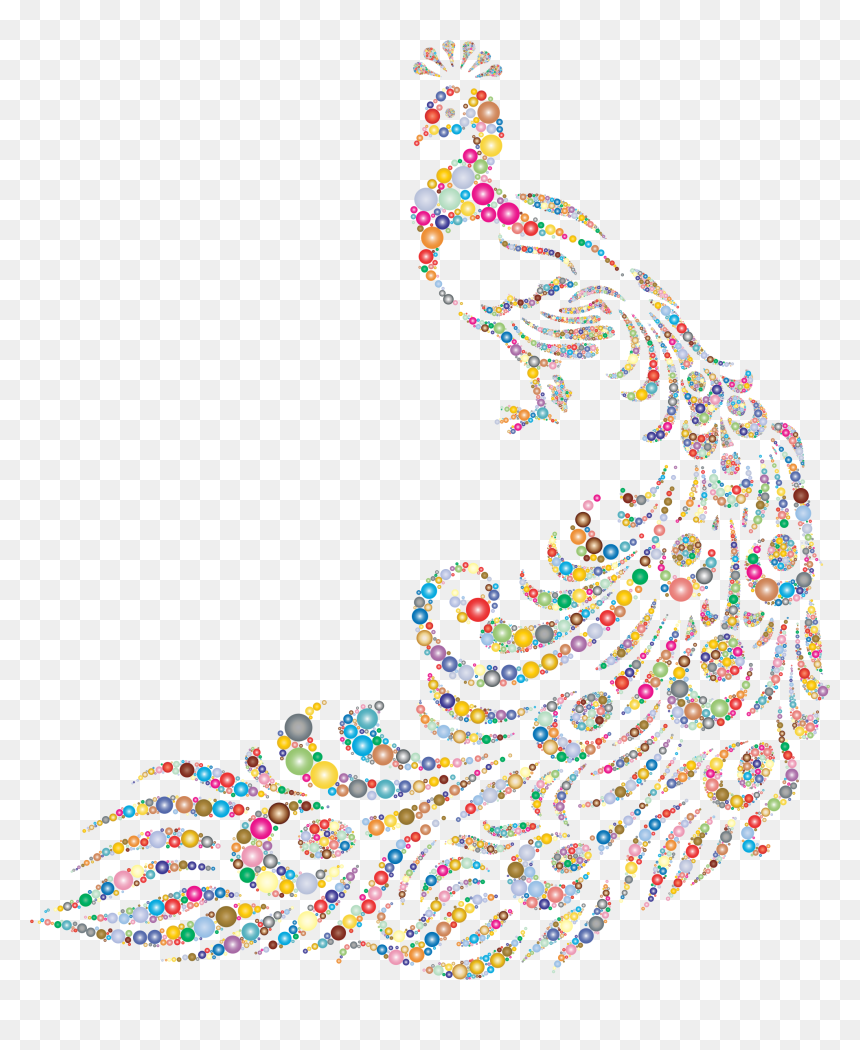 Colorful Peacock Circles 3 Clip Arts - Front Page Design For Assignment, HD Png Download - peacock clipart png