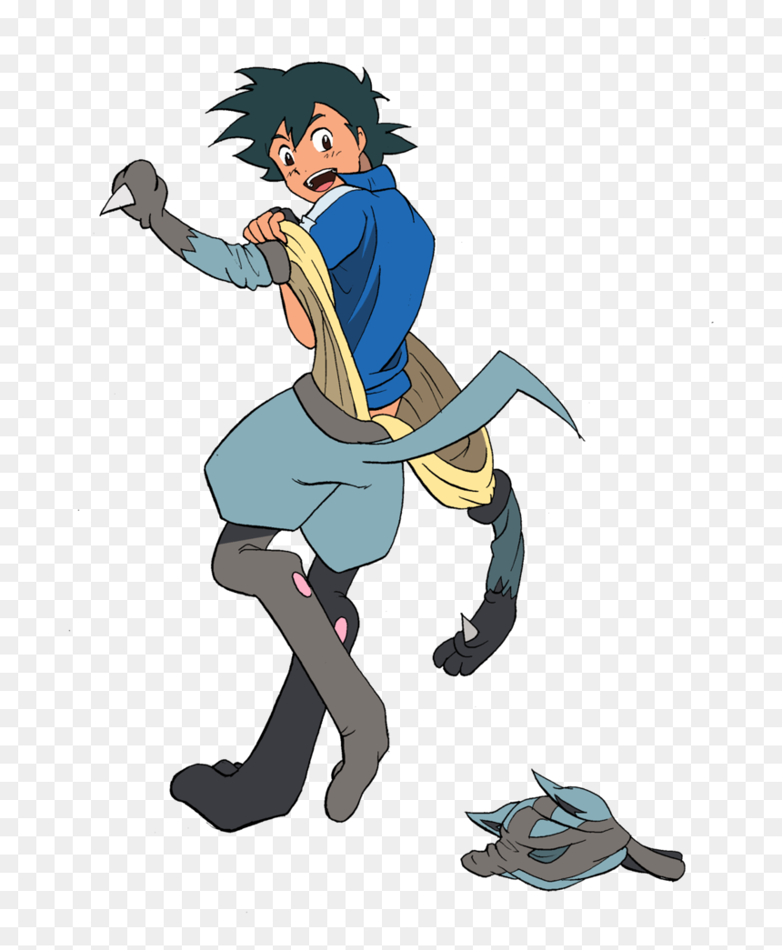 Ash Greninja Transform - Lucario Suit, HD Png Download - ash greninja png