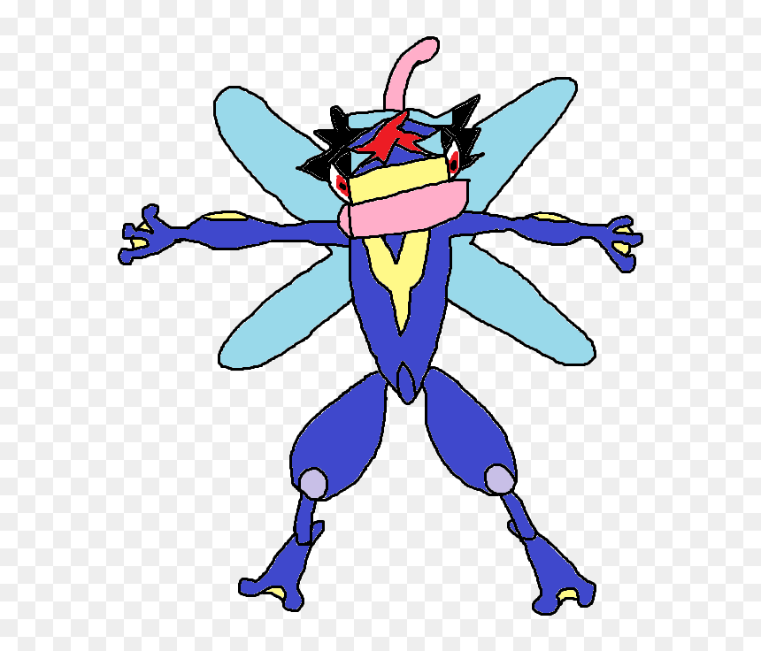 Rainbow , Png Download - Ms Paint Greninja, Transparent Png - ash greninja png