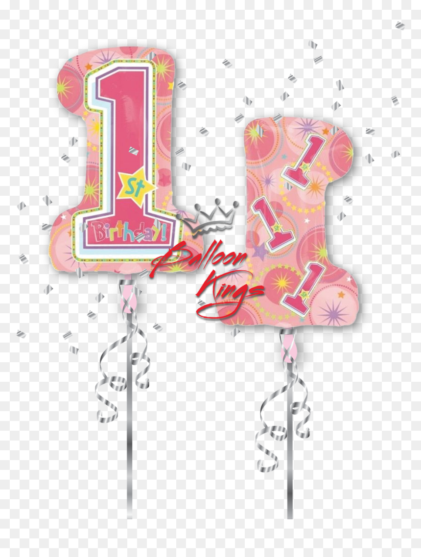 1st Birthday Number Shape - Drawing, HD Png Download - 1st number png