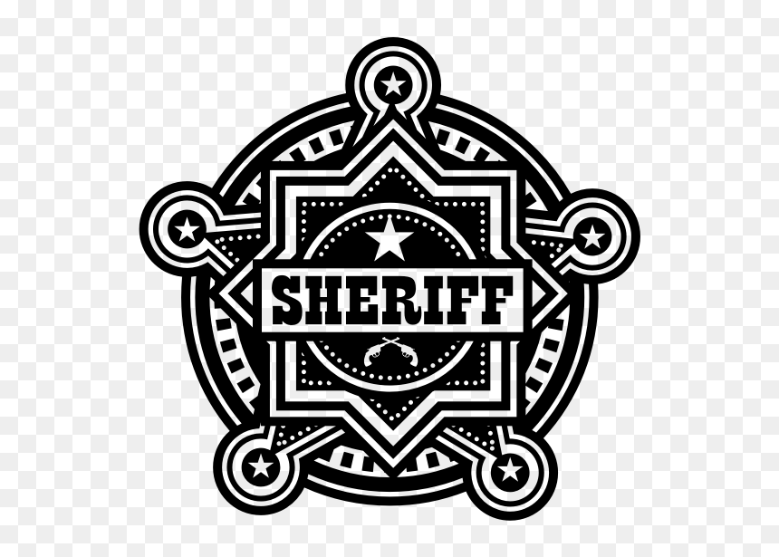 Sheriff Badge Silhouette - Jersey City Public Schools Logo, HD Png Download - sheriff badge png