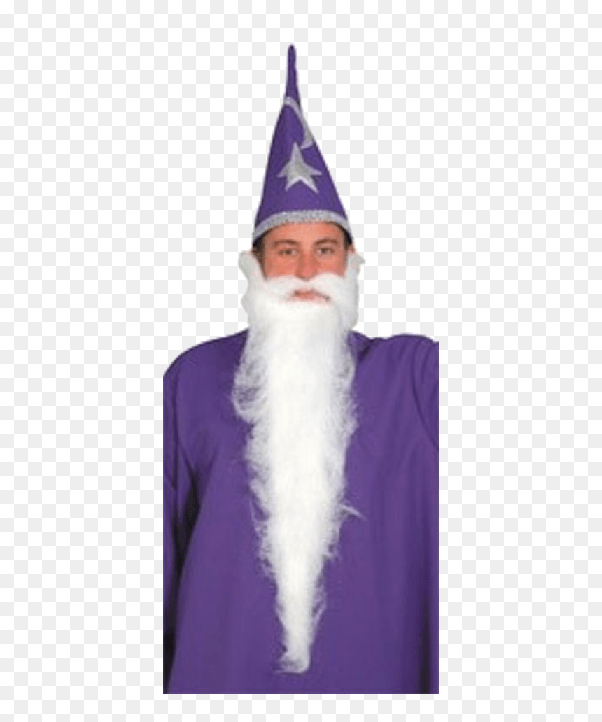 White Wizard Beard - Bishop, HD Png Download - wizard beard png