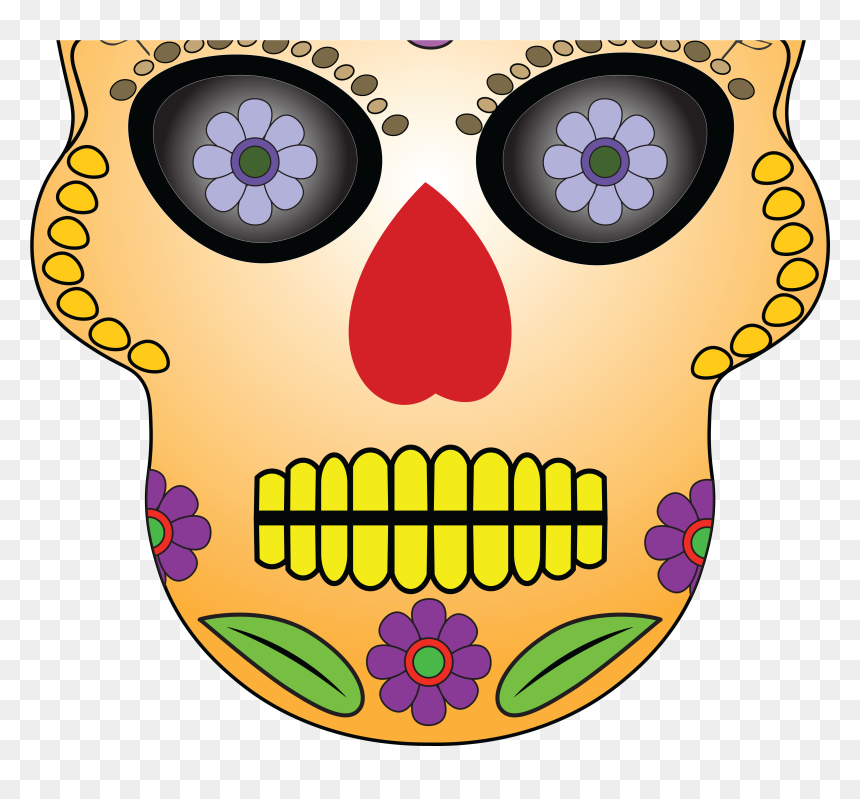 Day Of The Dead Yellow, HD Png Download - day of the dead png
