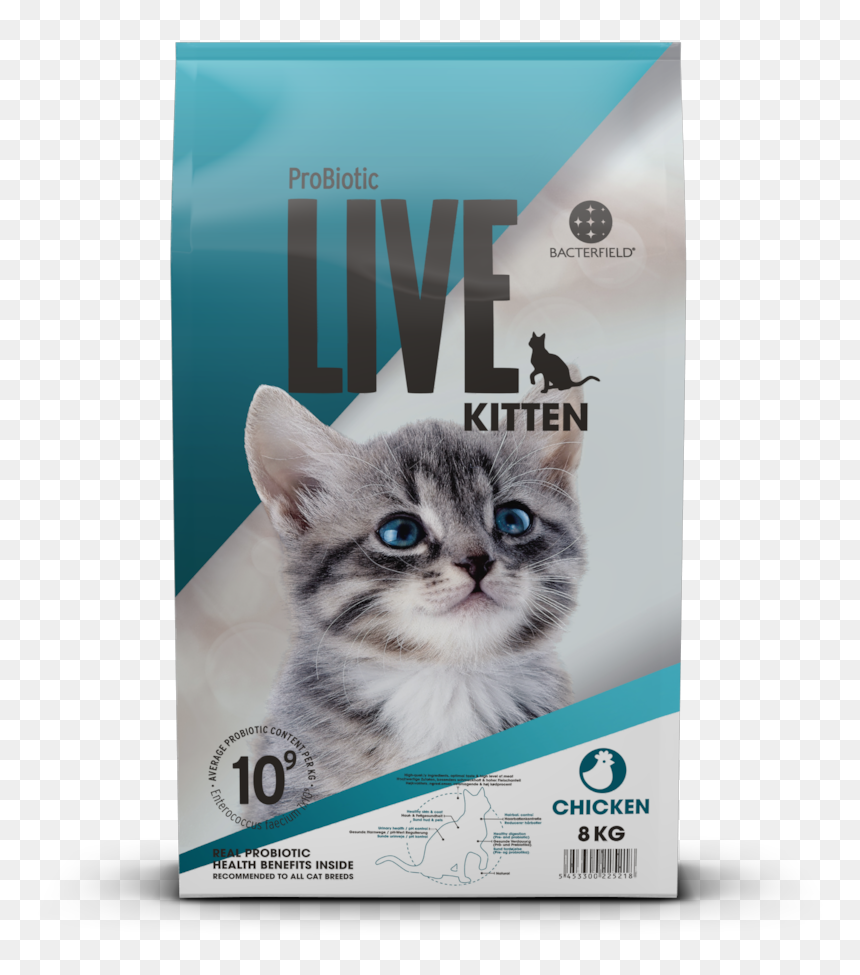 Probiotic Live Cat Kitten Chicken - Live Kitten Cat Chicken 8kg, HD Png Download - live chicken png
