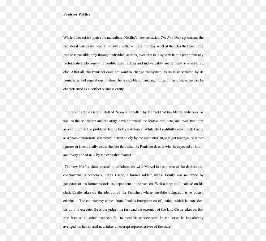Essay, HD Png Download - the punisher png