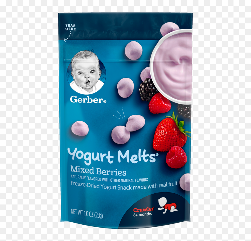 Mixed Berries - Gerber Yogurt Melts, HD Png Download - berries png