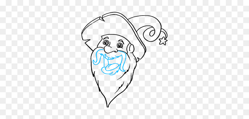How To Draw Wizard, HD Png Download - wizard beard png