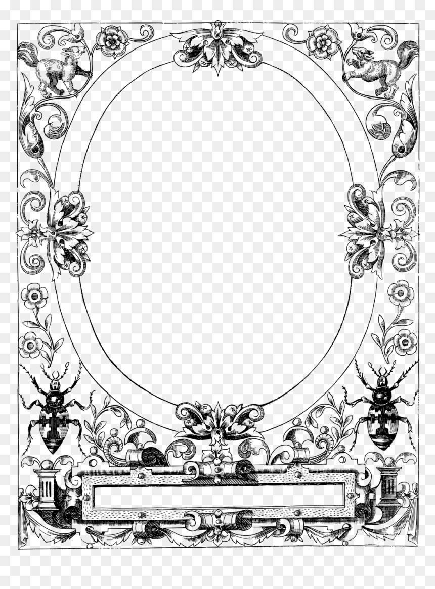 Portret Van Johannes Posth, HD Png Download - vintage border line png