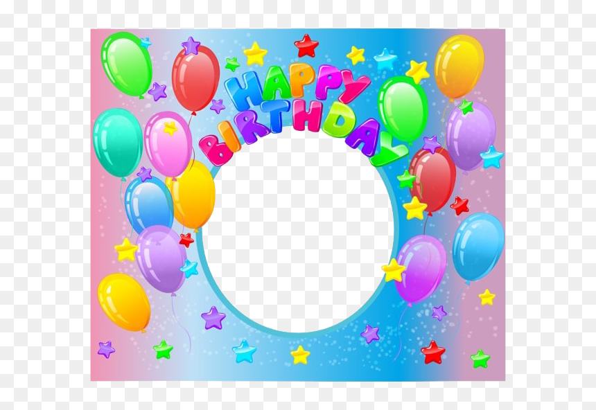 Happy Birthday Frame Png Transparent Image - Happy Birthday Pic Hd Frame, Png Download - happy birthday photo frame png