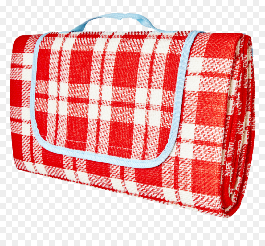 Picnic Blanket In Red & Cream By Rice Dk - Picknickfilt Rutig, HD Png Download - picnic blanket png