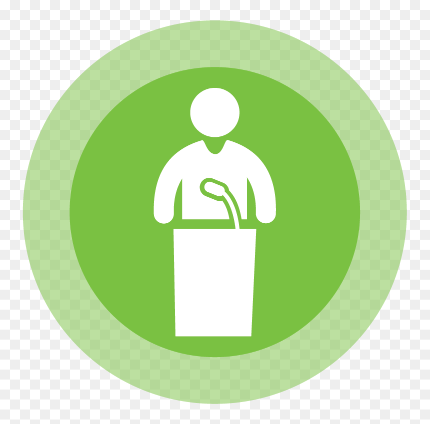 Podium Talk Icon - Awareness Session Icon, HD Png Download - talk png