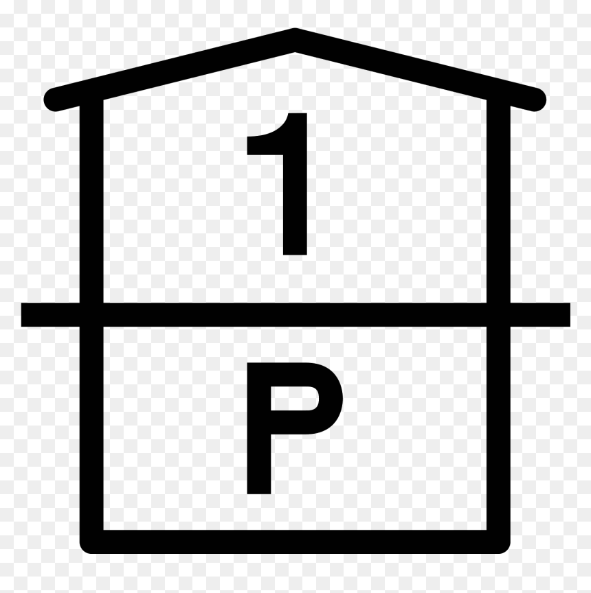 Parking And 1st Floor Icon - 佐世保市博物館島瀬美術センター, HD Png Download - 1st number png