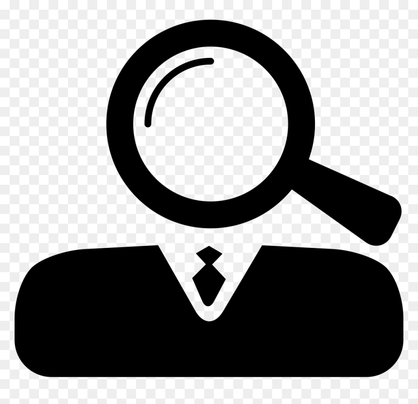 Magnifying Lens As Head Of Business Professional - Business Professional Png Logo, Transparent Png - magnifying lens png