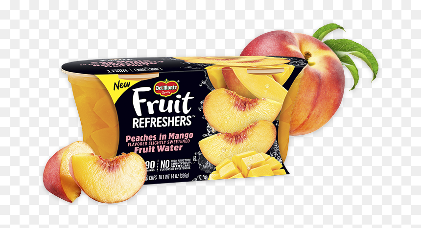 Fruit Refreshers Peaches In Mango Fruit Water - Del Monte Fruit Refreshers, HD Png Download - mango fruit png