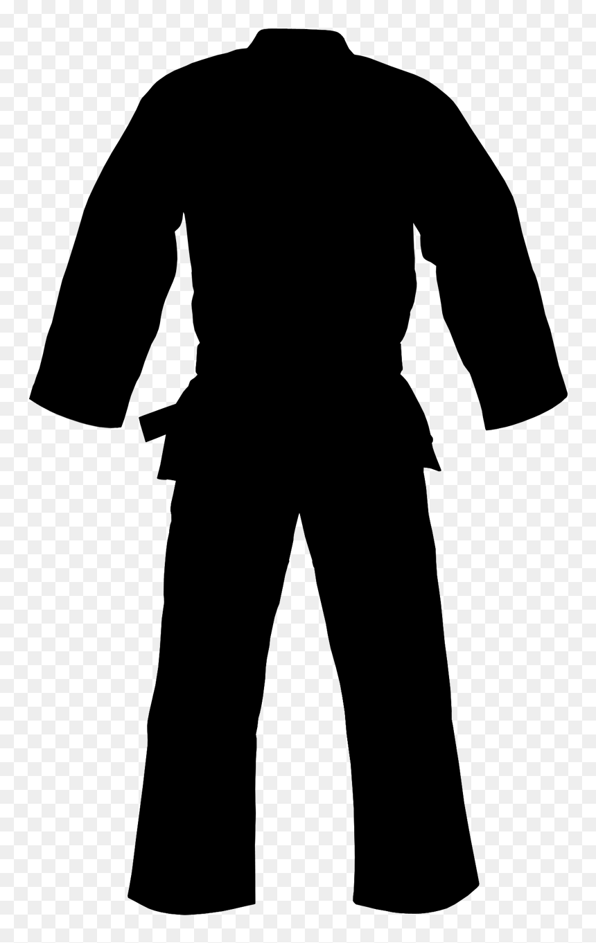 Robe Sleeve Uniform Male Silhouette - Silhouette, HD Png Download - robe png