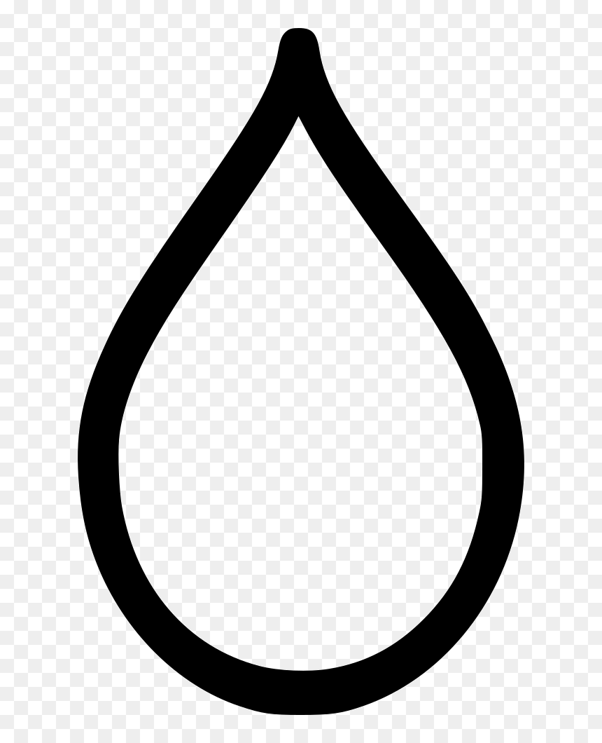 Water Drop Blood - Rain Drop Black And White Clipart, HD Png Download - blood drop icon png