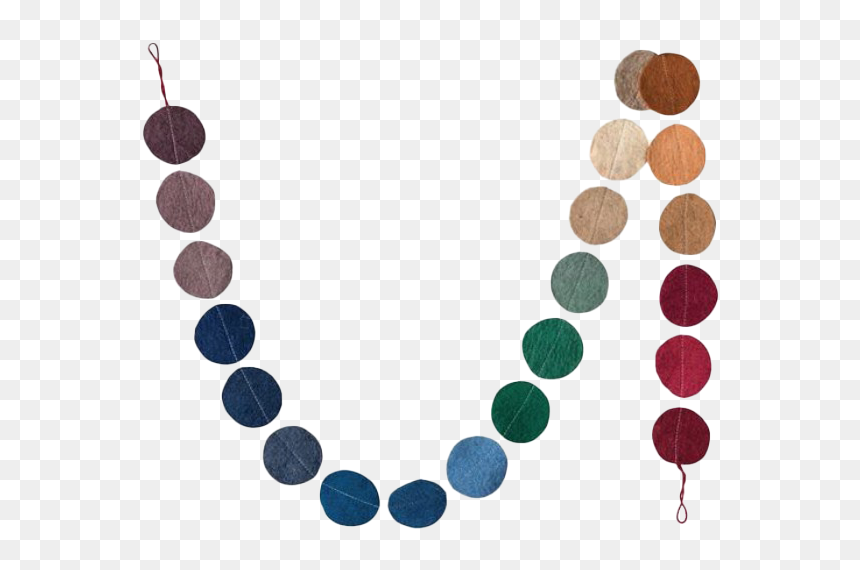 Felt Garland Png File - Creative Co Op Felt Garland, Transparent Png - indian flower garland png