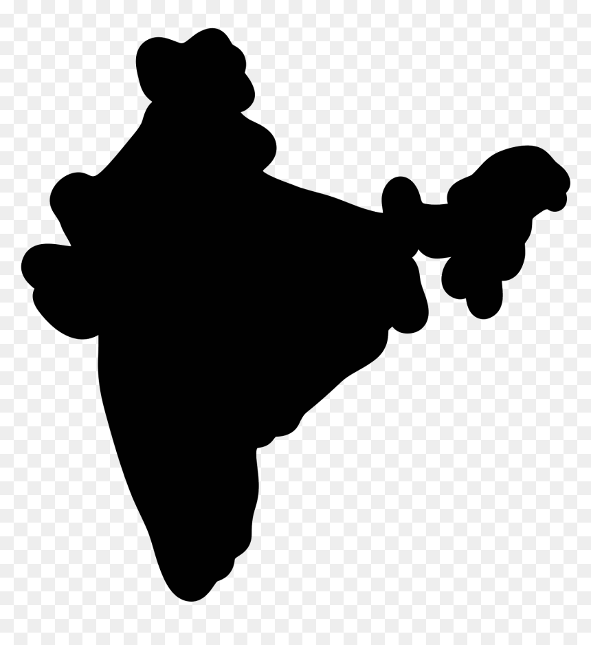 India Map Png Image - India Map Png Black, Transparent Png - india map png image