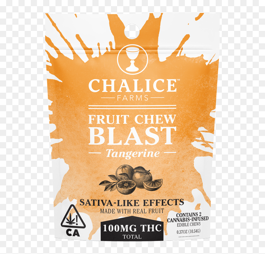 Ca Chalice Fruitchew 100mg Tangerine-mock - Golden Fruit Chew Blast, HD Png Download - blast effect png