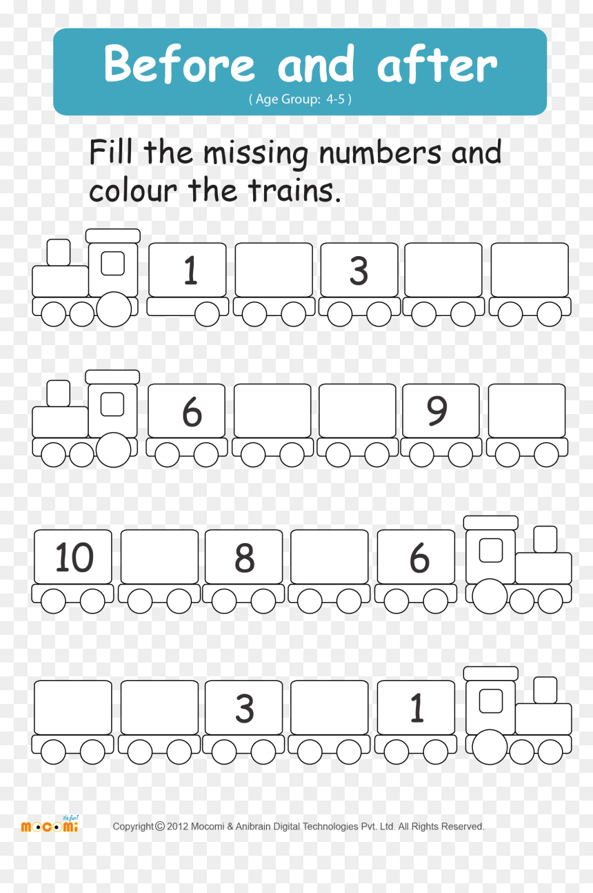 Worksheet Math For Kids, HD Png Download - 1st number png