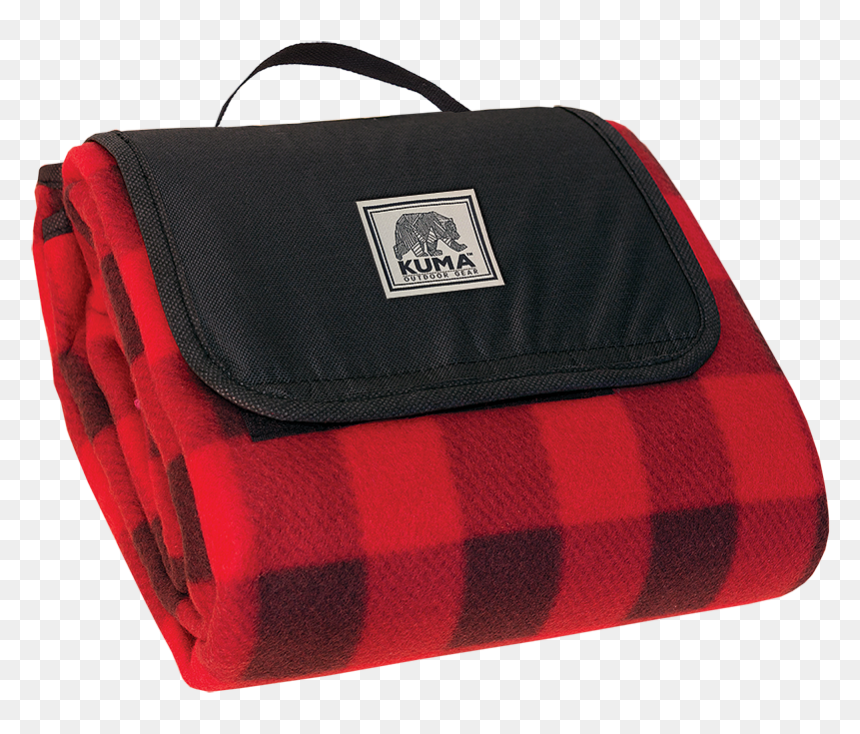 This Kuma Fleece Picnic Blanket Has A 100% Coated Polyester - Handbag, HD Png Download - picnic blanket png