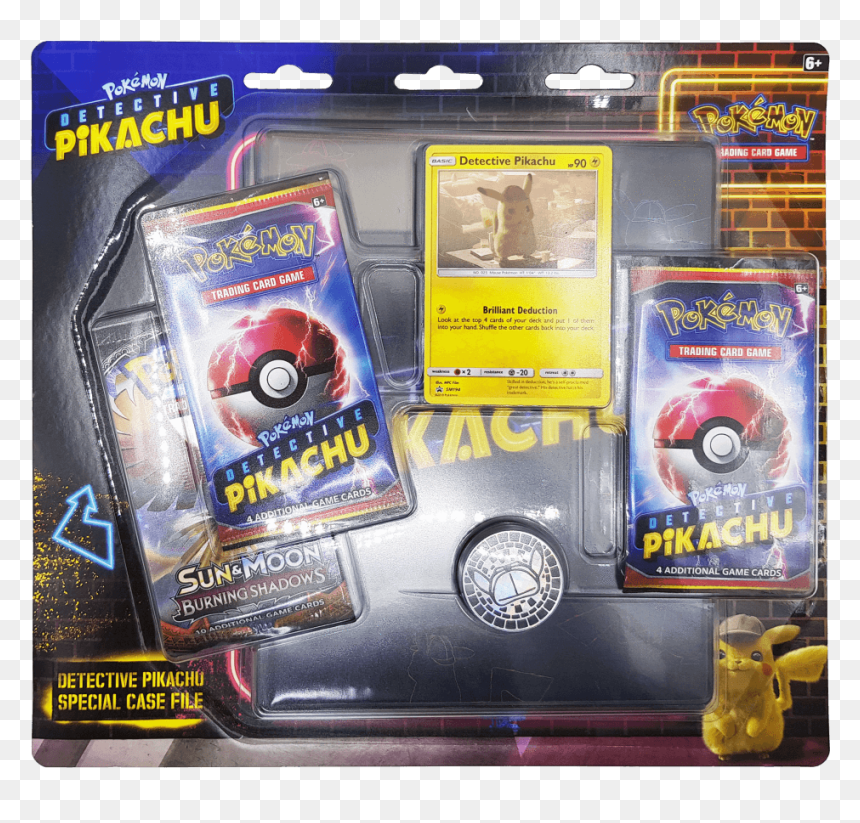 Pokémon Detective Pikachu Special Case File - Detective Pikachu Case File, HD Png Download - pokemon card back png