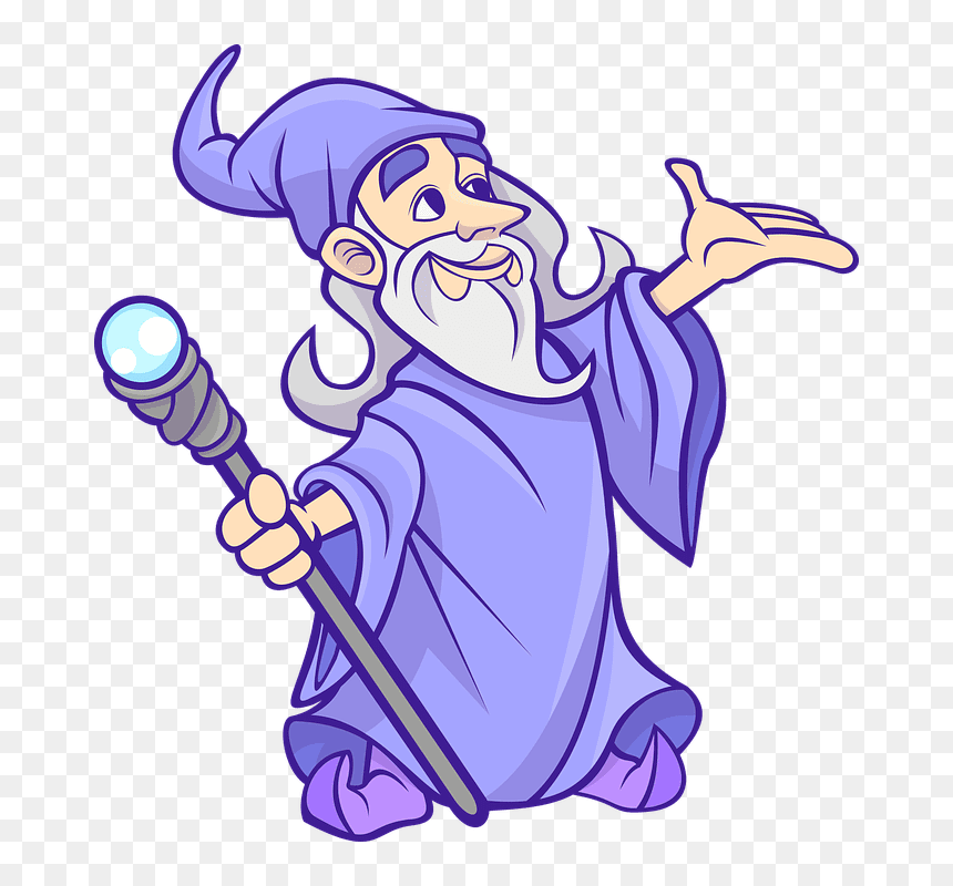 Clavinova Wizard - Transparent Magician Png, Png Download - wizard beard png