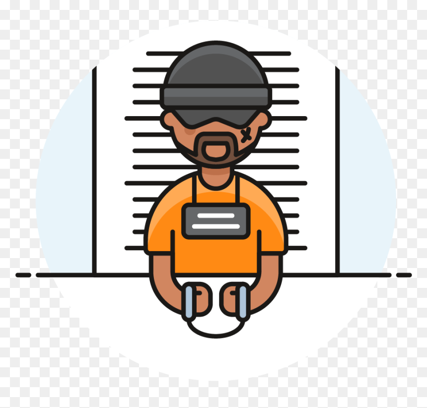 112 Prisoner Male African American Clipart , Png Download - Paulo Santos Guarda Redes Benfica, Transparent Png - prisoner png