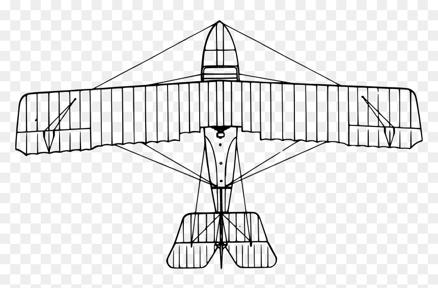Grigorovich M-5 Aircraft Clip Arts - Old Airplane Top View, HD Png Download - human top view png