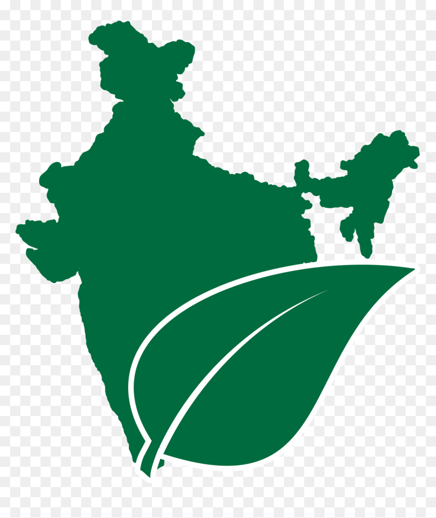Leaves Clipart Paan - Indian Map Black And White, HD Png Download - paan leaf png