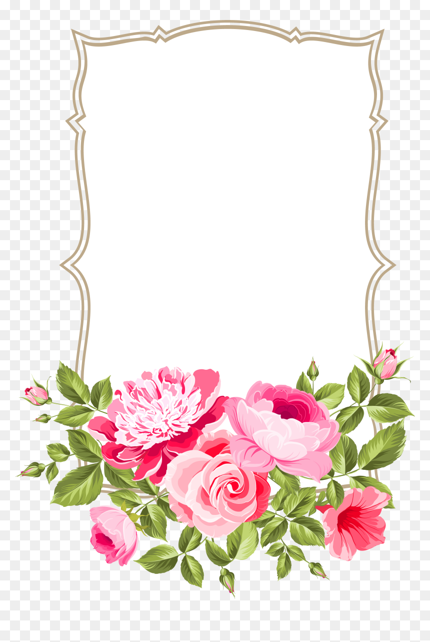 Clipart Flower Garland Image Library Stock Https - Marco Flores Vintage Png, Transparent Png - indian flower garland png