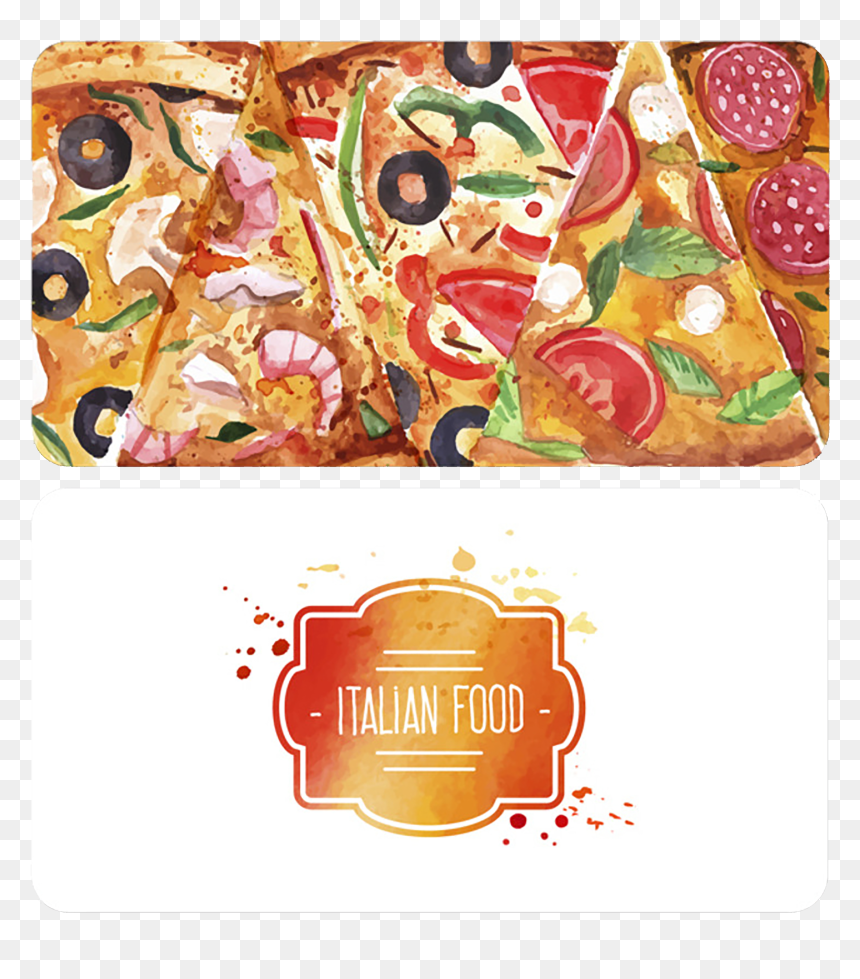 Restaurants Clipart Menu Card Design - Presentación De Restaurantes Italianos, HD Png Download - card design png