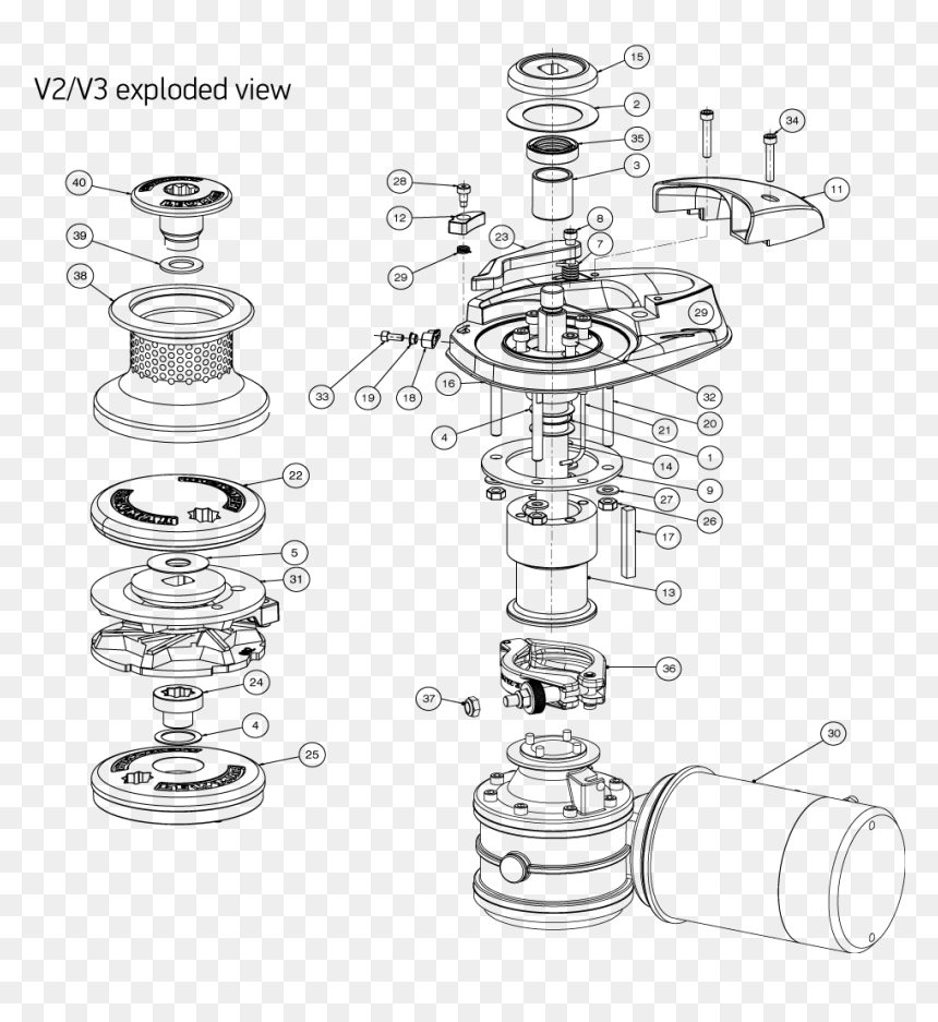 Human Top View - Lewmar Windlass Parts, HD Png Download - human top view png