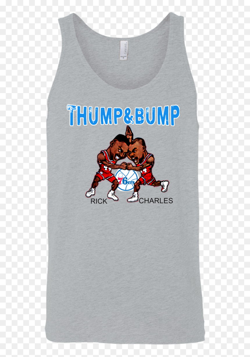 Retro Mahorn & Barkley Thump And Bump Inspired Unisex - Active Tank, HD Png Download - charles barkley png
