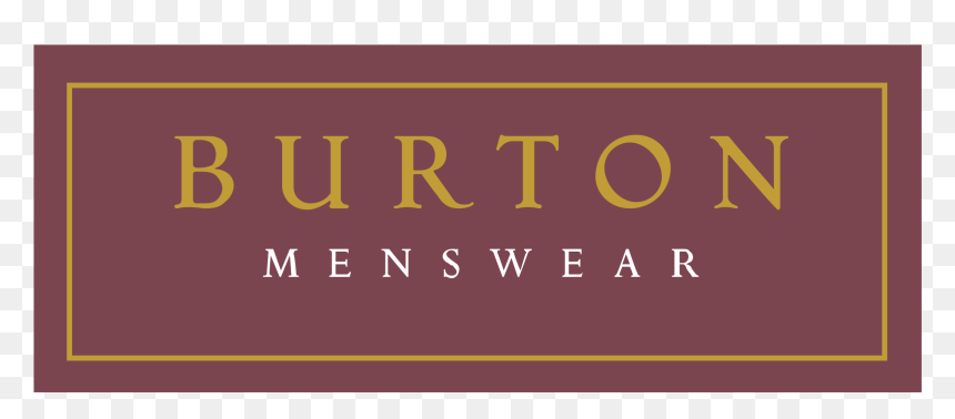 Burton Menswear 01 Logo Png Transparent - Burton Menswear, Png Download - mens wear png