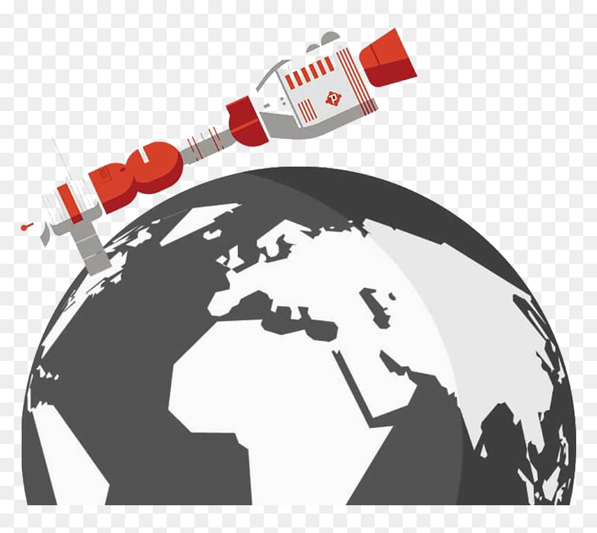 Sateliteimgdesktop - World Map Vector Circle, HD Png Download - world wide web globe png