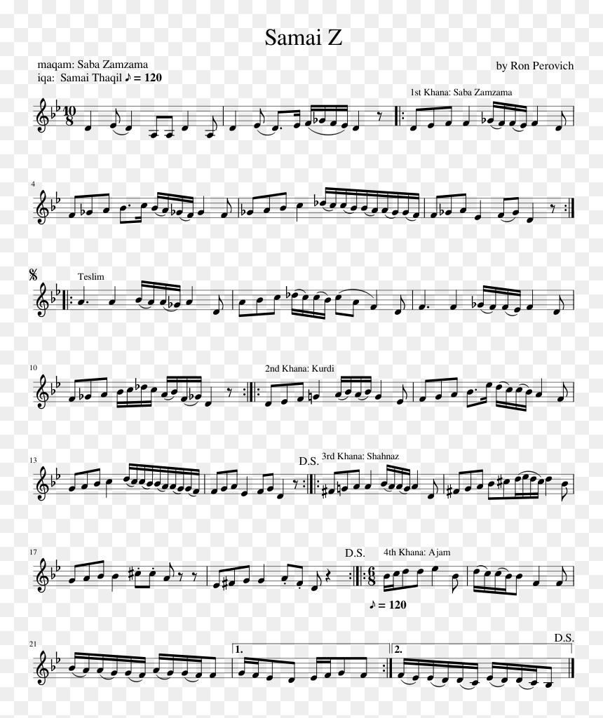 Donizetti Studio Primo Clarinetto Pdf , Png Download - Phantom Of The Opera Flute Sheet Music, Transparent Png - samai png