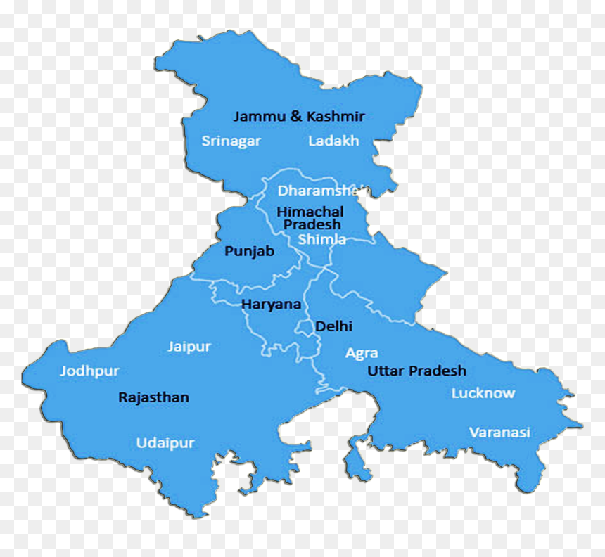 India Map Png Blue, Transparent Png - india map png image